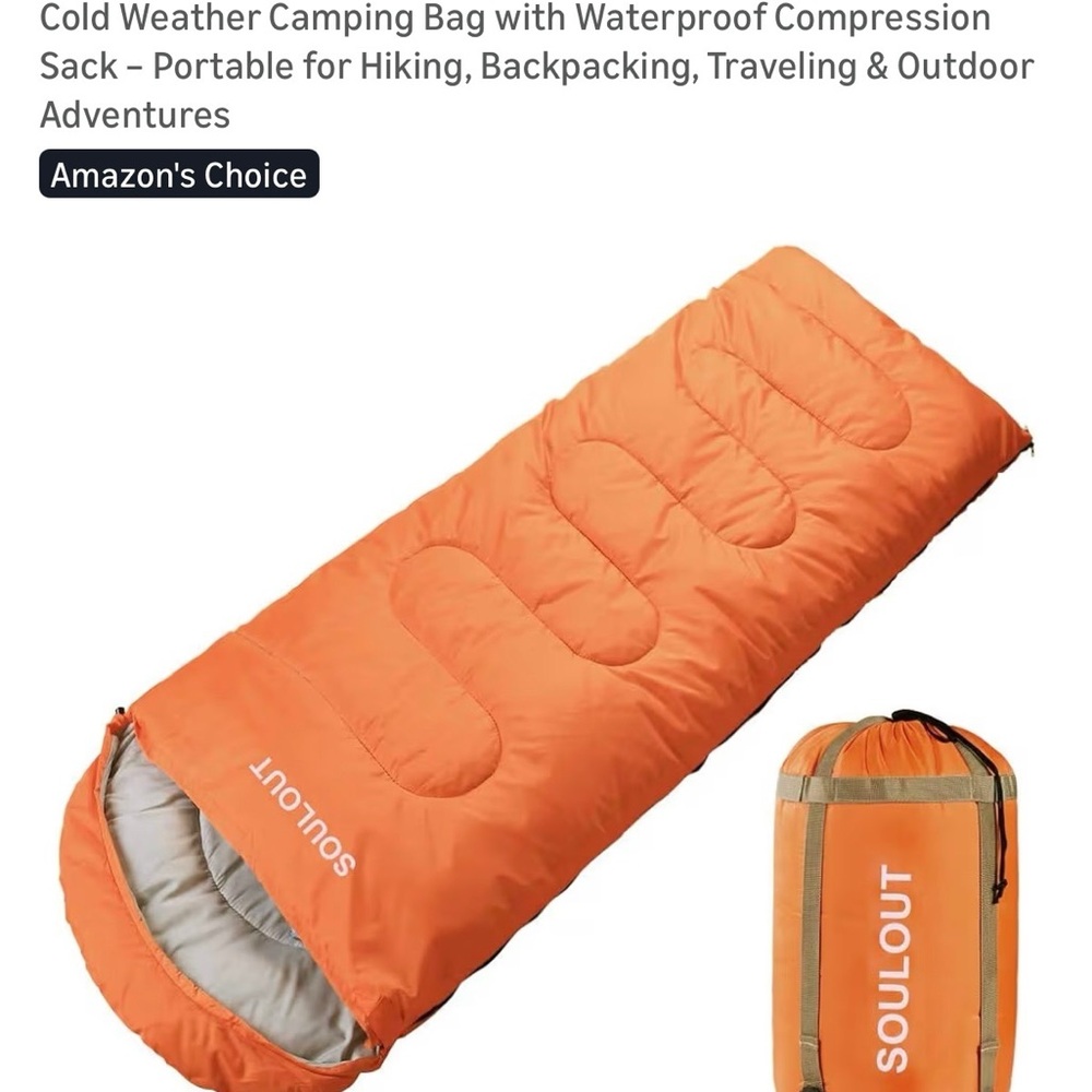 Like New Sleeping Bag for Outdoor Adventures